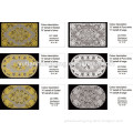 Golden Printed PVC Lace Table Mats